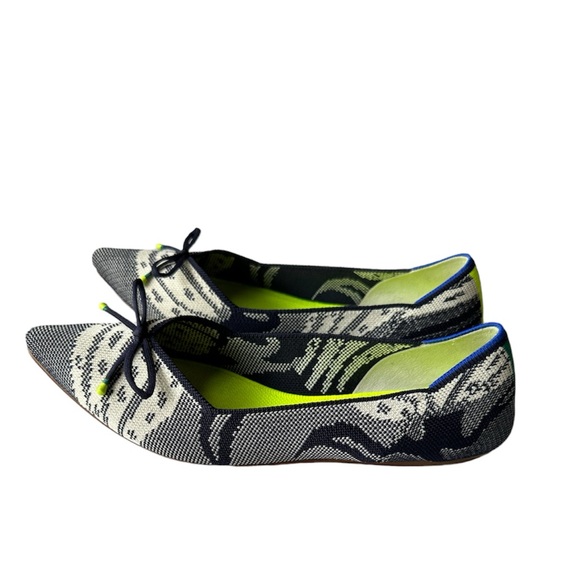 Retired Rothy’s Botanical Navy Pointed Flat Size 10 - Picture 4 of 6